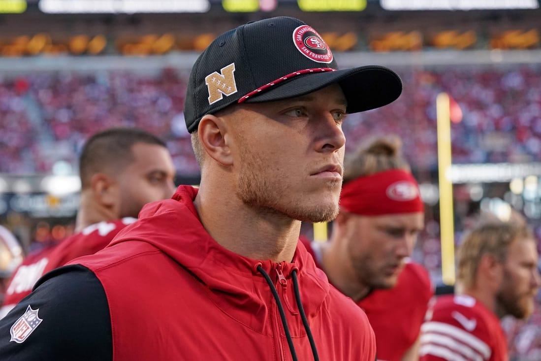 1"49ers Hit with Major Blow: Christian McCaffrey Sidelined for Next 4 Games After IR Move"